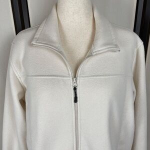 Natural Reflections Fleece Jacket Cream Size 1X
